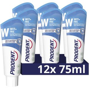 Prodent Tandpasta - Wit + Fris - met Pro-Zinc Technologie - 12 x 75ml
