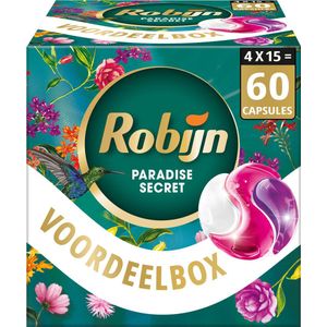 Robijn Collections 3 in 1 Wascapsules Color Paradise Secret 4 x 15 wasbeurten
