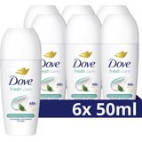 Dove - Deodorant Roll-On Fresh - 6 stuks - 50 ml