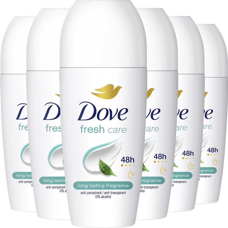 Dove - Deodorant Roll-On Fresh - 6 stuks - 50 ml