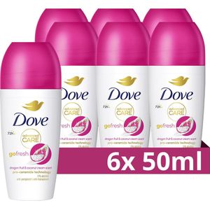 6x Dove Deodorant Roller Dragon Fruit 50 ml