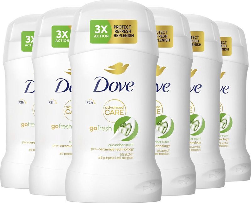 Dove - Advanced Care Go Fresh Cucumber - Deodorant Stick - Alcoholvrij