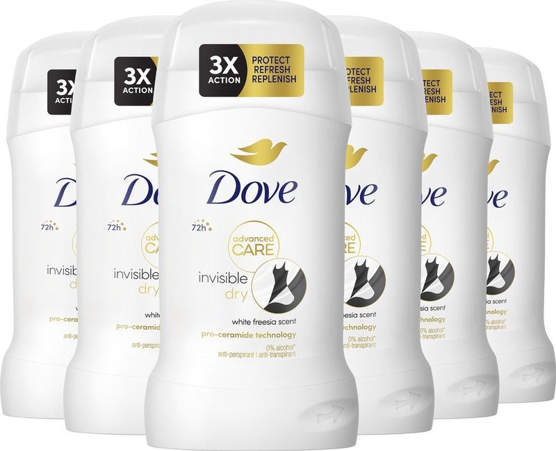 Dove - Advanced Care - Deodorant Stick - Alcoholvrij - Onzichtbaar op Kleding