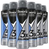 Rexona Men Maximum Protection - Anti-Transpirant Spray - Cobalt Dry - 6 x 150 ml - Voordeelverpakking