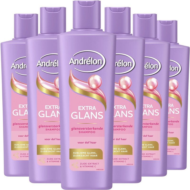 Andrélon - Extra Glans - Shampoo - 6 x 250 ml