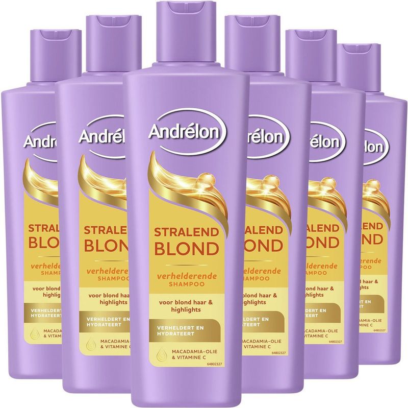 Andrélon - Stralend Blond - Shampoo - 6 x 250 ml