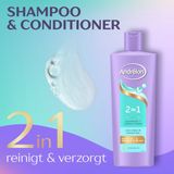 Andrélon - 2-in-1 - Shampoo en Conditioner - 6 x 400 ml - Verrijkt met Vitamine B5