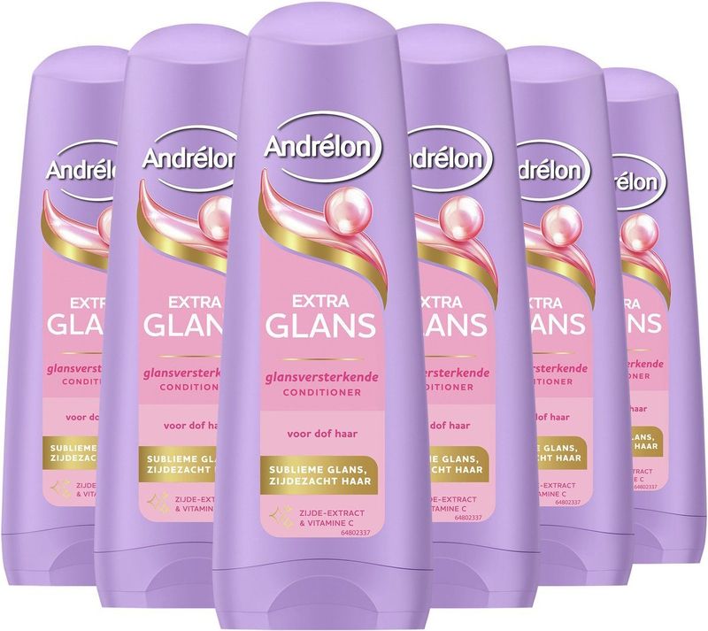 Andrélon - Extra Glans - Conditioner - 6 x 200 ml