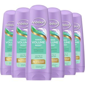 Andrélon - Kokos Volume Boost - Conditioner - 6 x 200 ml