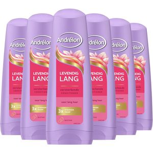 Andrélon - Levendig Lang - Conditioner - 6 x 200 ml - Verrijkt met Biotine