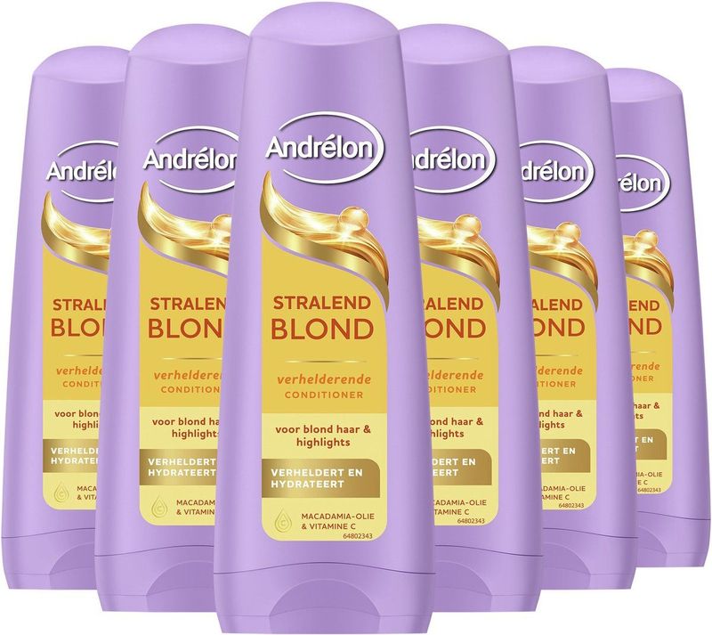 Andrélon - Stralend Blond - Conditioner - 6 x 200 ml