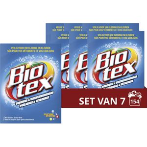 7x Biotex Waspoeder Voorwas & Vlekverwijderaar Bleu 720 gr