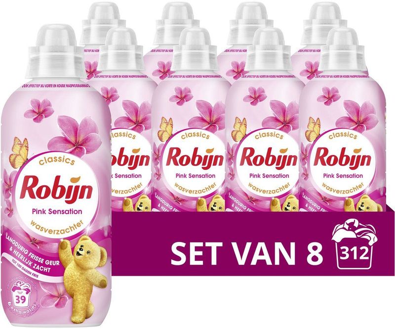 Robijn - Classics Pink Sensation - Wasverzachter - 20 ml - Biologisch Afbreekbaar