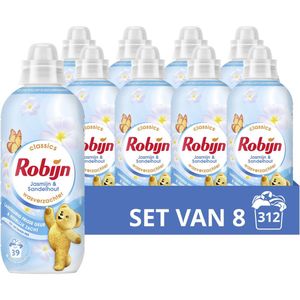 Robijn - Classics Wasverzachter - Jasmijn & Sandelhout - 8 x 39 Wasbeurten