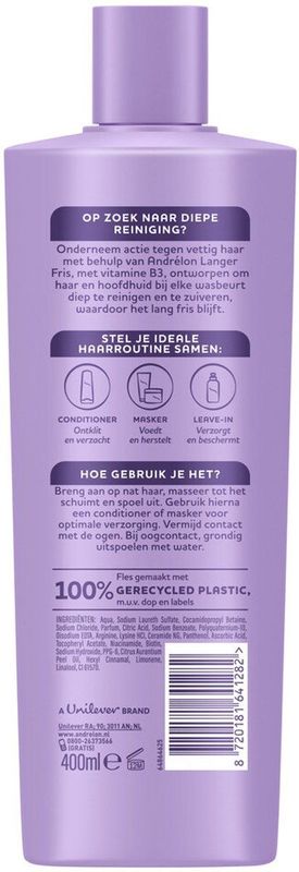 Andrélon - Langer Fris - Shampoo - 400 ml