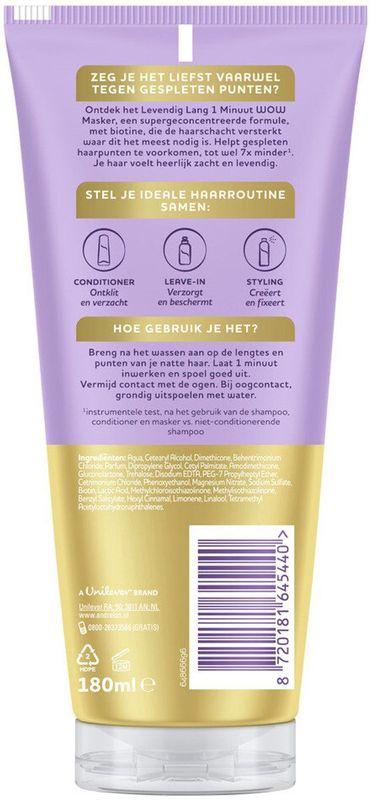 Andrélon - Levendig Lang - Haarmasker - 180 ml