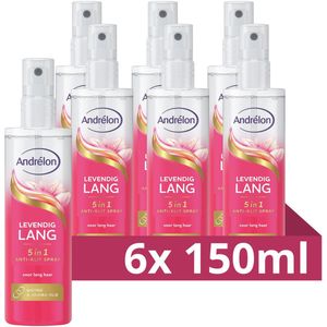 Andrélon - Levendig Lang - 5-in-1 Anti-Klit Spray - 6 x 150 ml