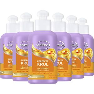 Andrélon - Perfecte Krul - Rijk Voedende Leave-in Haarcrème - 6 x 200 ml