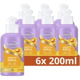 Andrélon - Perfecte Krul - Lichtgewicht Leave-in Haarcrème - 6 x 200 ml