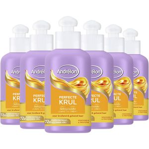 Andrélon - Perfecte Krul - Lichtgewicht Leave-in Haarcrème - 6 x 200 ml