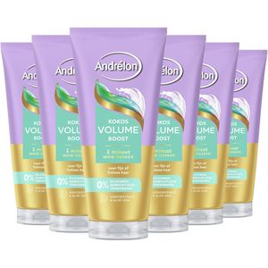 Andrélon - Kokos Volume Boost - Haarmasker - 6 x 180 ml