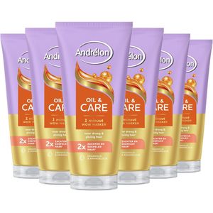Andrélon - Oil & Care - Haarmasker - 6 x 180 ml
