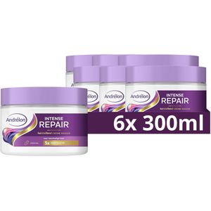 Andrélon - Intense Repair - Crème Haarmasker - 6 x 300 ml
