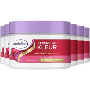 Andrélon - Levendige Kleur - Crème Haarmasker - 6 x 300 ml
