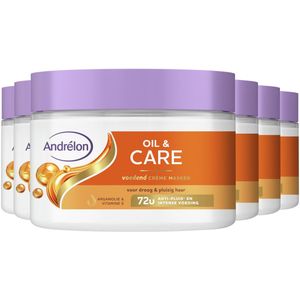Andrélon - Oil & Care - Crème Haarmasker - 6 x 300 ml