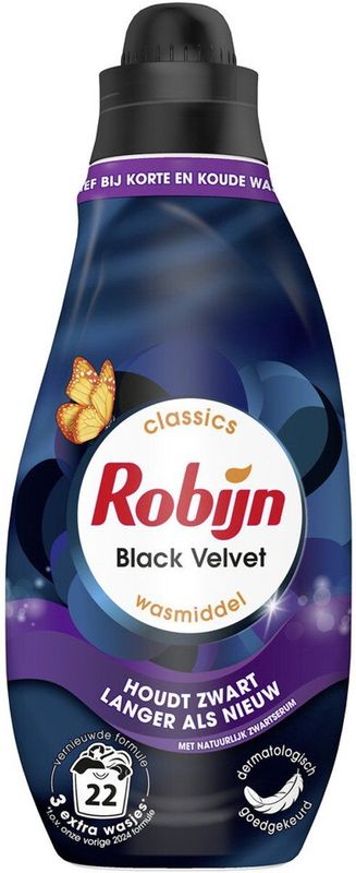 Robijn - Klein & Krachtig Classics Vloeibaar Wasmiddel - Zwart - 1.5L