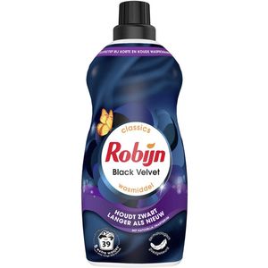 Robijn - Klein & Krachtig - Vloeibaar Wasmiddel - Black Velvet - 1,19 liter - 39 Wasbeurten