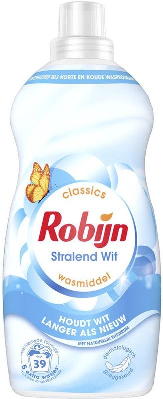 Robijn - Klein & Krachtig - Wasmiddel - Stralend Wit - 1,19 liter - 39 Wasbeurten