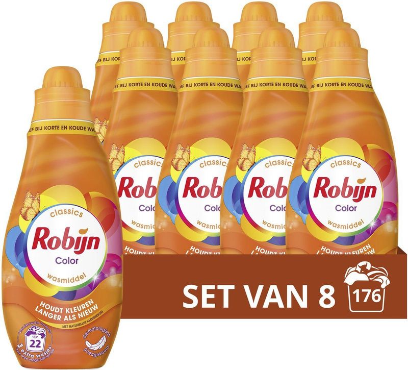 Robijn - Klein & Krachtig Classics Color - Vloeibaar Wasmiddel - 1,5 L