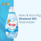 Robijn - Klein & Krachtig Classics - Vloeibaar Wasmiddel - Stralend Wit - 8 x 22 Wasbeurten - Voordeelverpakking