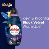 Robijn - Klein & Krachtig - Vloeibaar Wasmiddel - Zwart - 1 L