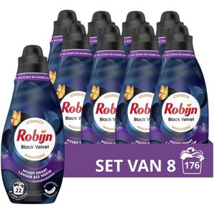 Robijn - Klein & Krachtig - Vloeibaar Wasmiddel - Zwart - 1 L