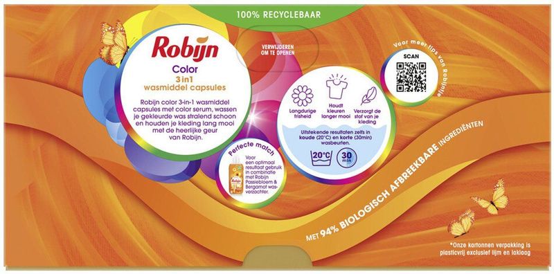 Robijn - Classics Color 3-in-1 - Wascapsules - 26 stuks