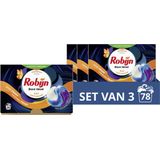 Robijn - Black Velvet - 3-in-1 Wascapsules - Zwart - 20 Stuks