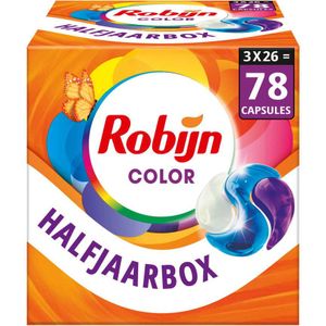 Robijn - Classics Color - 3-in-1 Wascapsules - 78 Wasbeurten - Voordeelverpakking