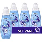 Robijn - Advanced Quickwash - Vloeibaar Wasmiddel - Morning Dew - 3 x 22 Wasbeurten - Voordeelverpakking