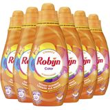 Robijn - Klein & Krachtig Classics - Vloeibaar Wasmiddel - Color - 6 x 22 Wasbeurten