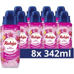 Robijn - Intense Wasparfum - Pink Sensation - 8 x 342 ml