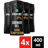 Axe Dark Temptation 3-in-1 Douchegel - 4 x 400 ml - Voordeelverpakking