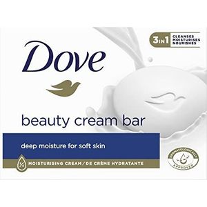 Dove Waststuk Beauty Cream Bar handzeep met 1/4 vochtinbrengende crème voor zachte en soepele handen 90 g