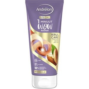 Andrelon 1 Minuut Wow Masker Krul Care 180 ml