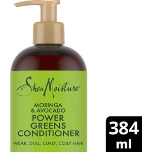 SheaMoisture Moringa & Avocado - Conditioner Power Greens - natuurlijk vrij van siliconen, sulfaten - 384 ml