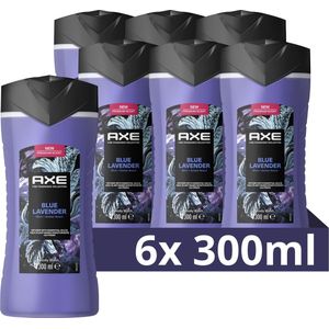 AXE Fine Fragrance Collection Blue Lavender Douchegel - 6 x 300 ml - Voordeelverpakking