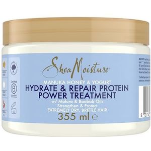 SheaMoisture Protein Power Treatment - Manuka Honey & Yogurt - zonder siliconen en sulfaten - 355 ml