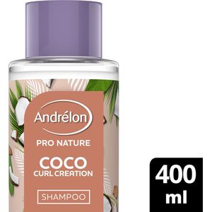 Andrélon Pro Nature Coco Curl Creation Shampoo, voor veerkrachtige, natuurlijke krullen - 400 ml
