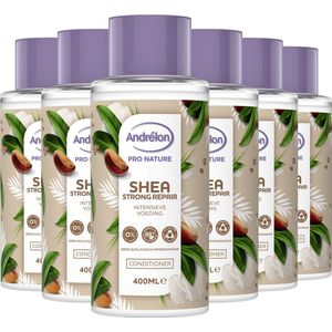 Andrélon Pro Nature Shea Strong Repair Conditioner - 6 x 400 ml - Voordeelverpakking